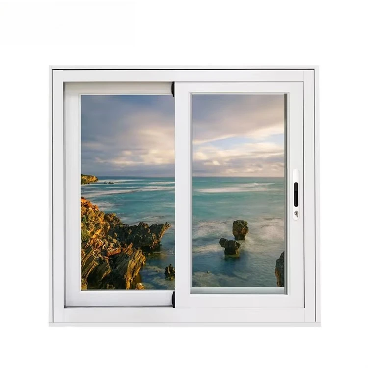 חלונות מחולקים שחורים מאלומיניום Realgres חלון זכוכית אלגנטי לבית מסחרי ומגורים