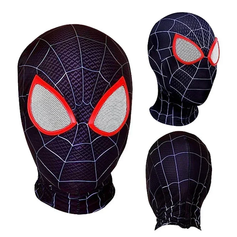 【スパイダーバース】新品 スーペリア・スパイダーマン 2Dマスク コスプレ 女性男性子供の誕生日プレゼントマーベルスパイダーマンコスプレ