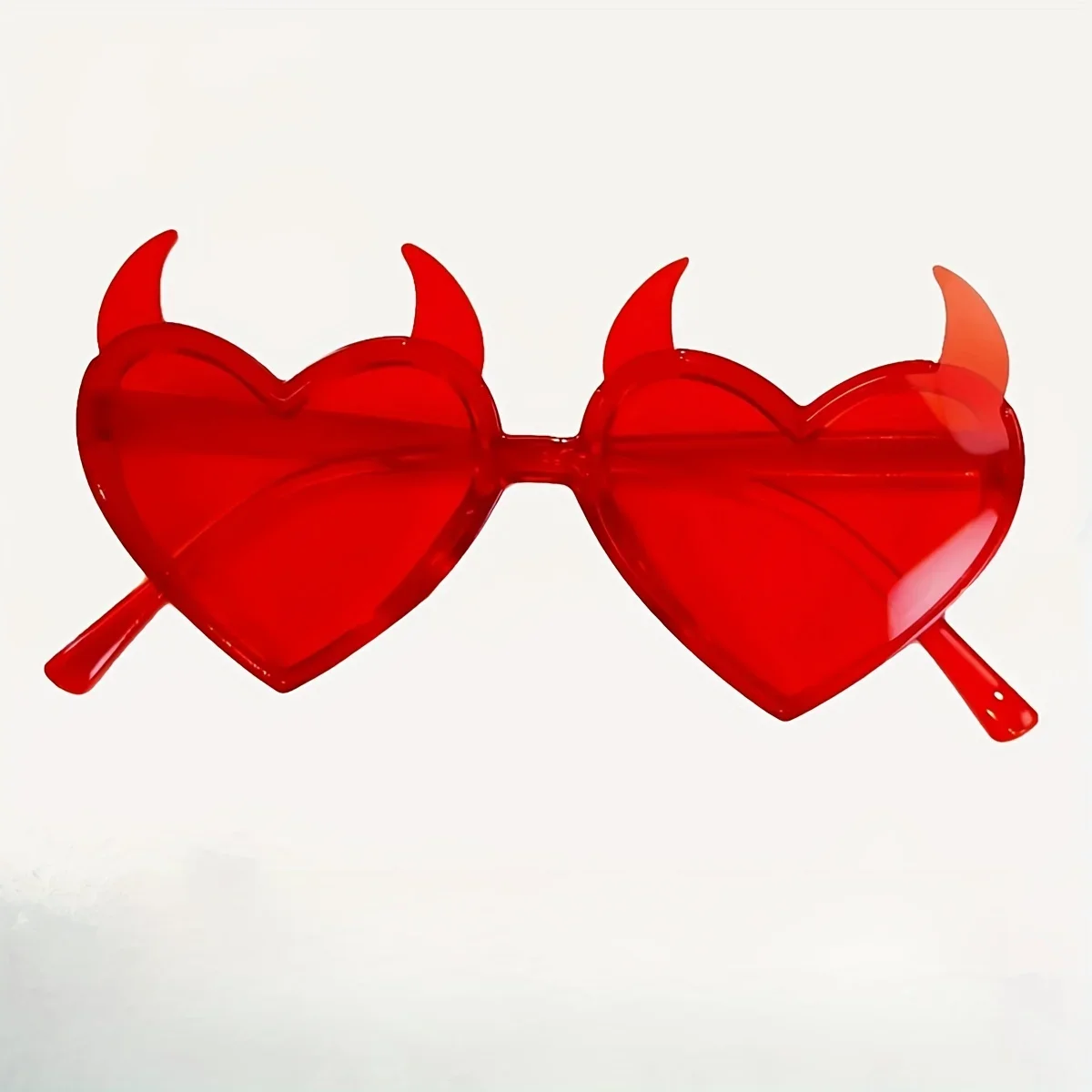 Halloween Devil Horns Sunglasses Women  Funny Cosplay Party Y2K Decorative Sunglasses sandy beach vacation Birthday Party 4