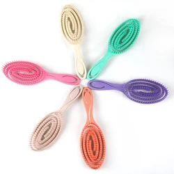 Relaxing Elastic Massage Comb Portable Hair Brush Massage Brush Brushes Head Combs Scalp Massage Brush Wet And Wavy Bundl