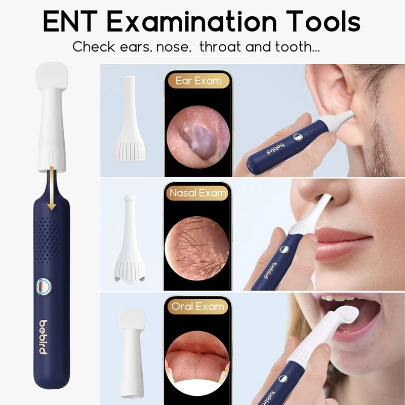 New Original Bebird EarSight Plus I35R Visual Cleaner Earpick Bendable HD Clipable Tweezers All-in-1 Ear Rod Earwax_voghion.com
