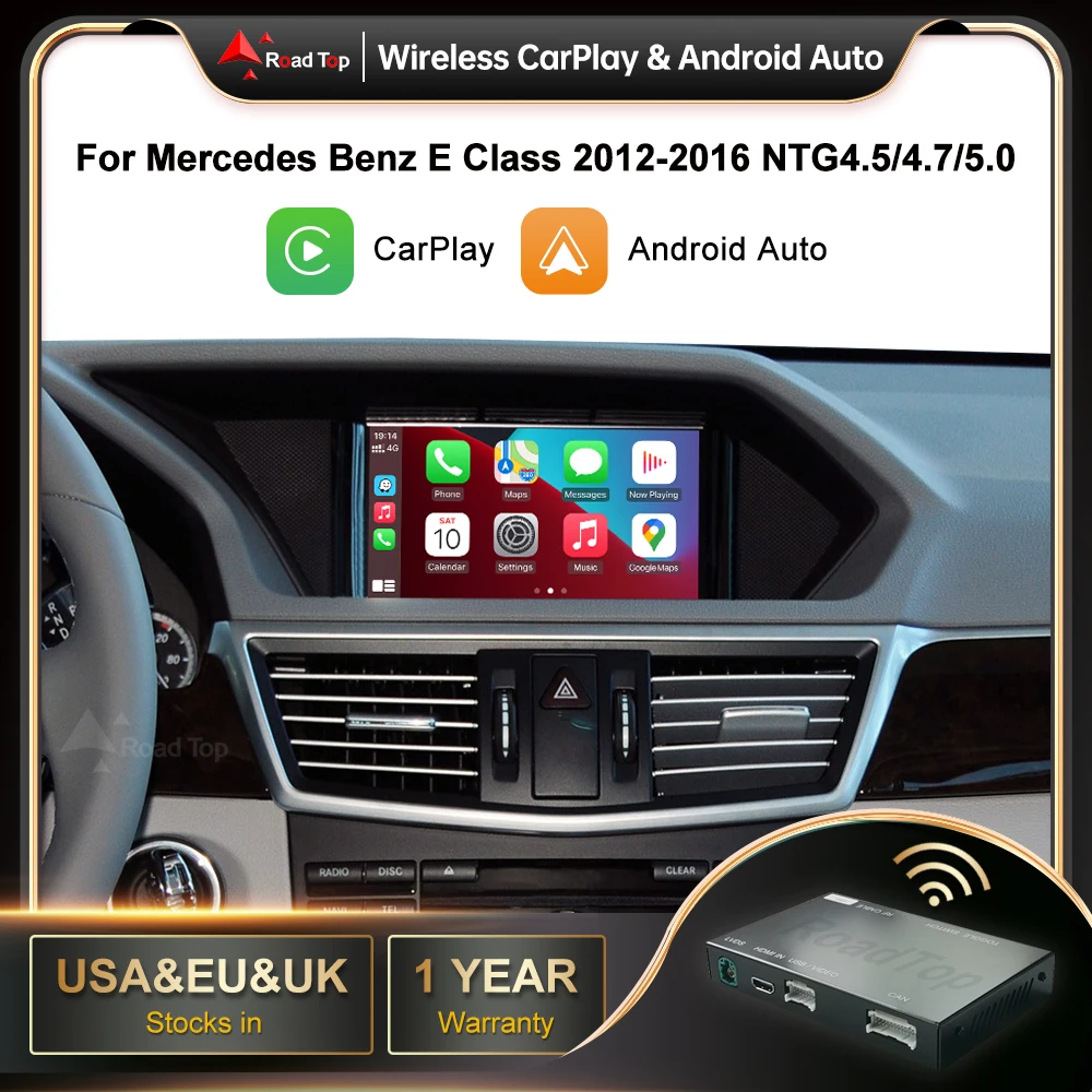 

Беспроводной CarPlay для Mercedes Benz E-Class W212 E Coupe C207 2012-2016 с Android Авто Mirror Link AirPlay функции воспроизведения автомобиля