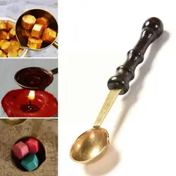 Cuchara de sellado de estilo Retro para fabricación artesanal, 1 pieza para cera derretida, cuchara de cera disuelta, para manualidades, sello de cera Anti caliente, O0f6