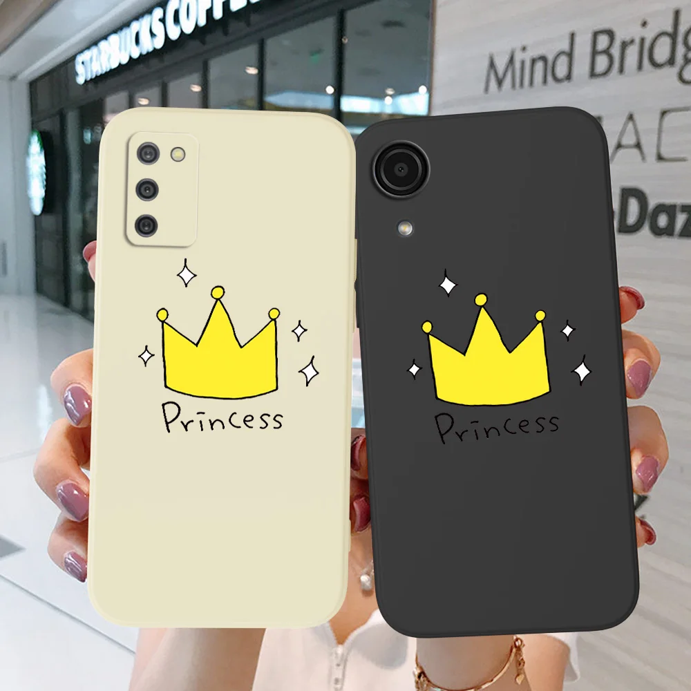 Custodia Per Samsung Galaxy J2 Core J2 J4 J6 J8 2018 Plus + Cover Per Telefono Soft Silicon Princess Crown