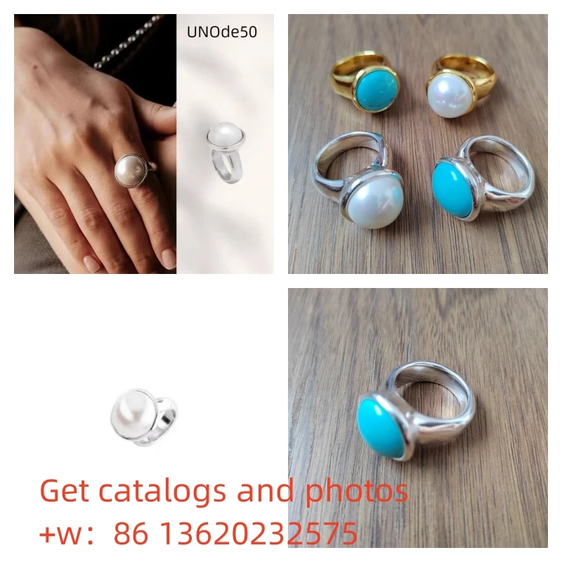

2023 New UNOde50 Fashion Silver Plated 925 Delicate Fashion Rotary Ring Holiday Gift