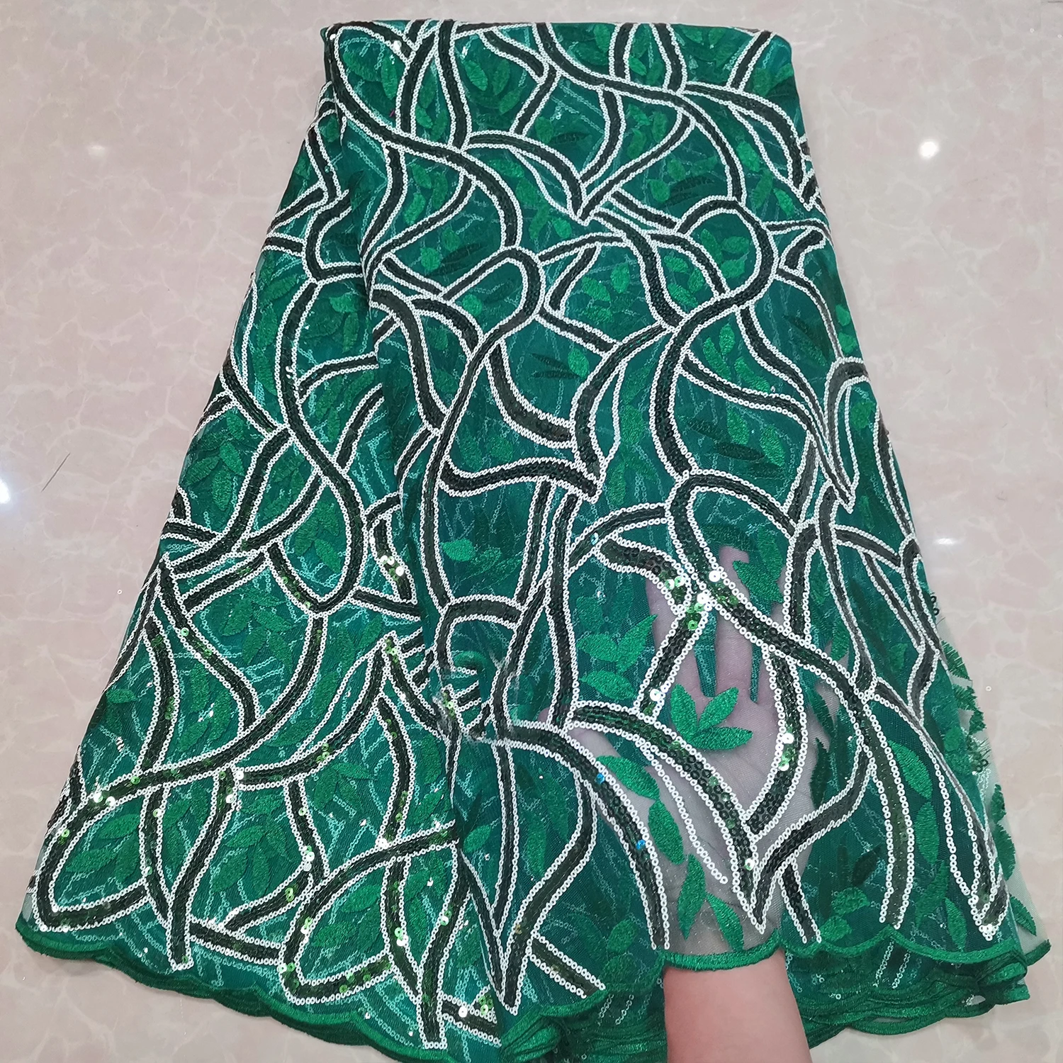 Lace Fabric Chiffon Lace Fabric Bestway Latest African Lace Fabric 5 Yards Swiss Embroidery Nigerian Robe Tailoring Material French Tulle Lace