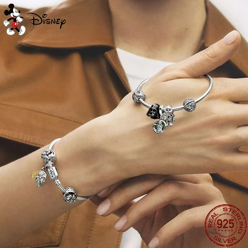 Hot Sale Star Wars Yoda Shape Charm Beads Fits Pandora Charms Bracelets For Women 925 Silver Pendant Bead DIY Fine Jewelry Gift