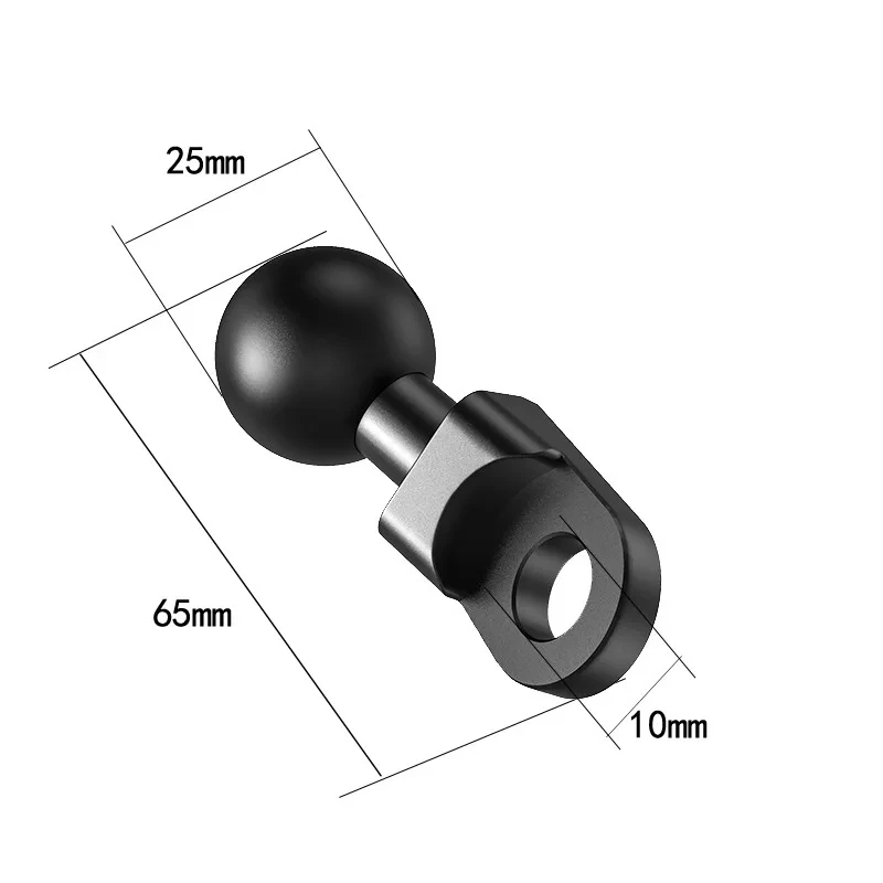 Compact Ball Head Adapter for Motorcycle Handlebar Mount – Ideal for Action Camera Accessories