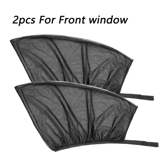 Car Window Screen Door Covers Front/Rear Side Window UV Sunshine Cover Shade Mesh Car Mosquito Net For Baby Child Camping