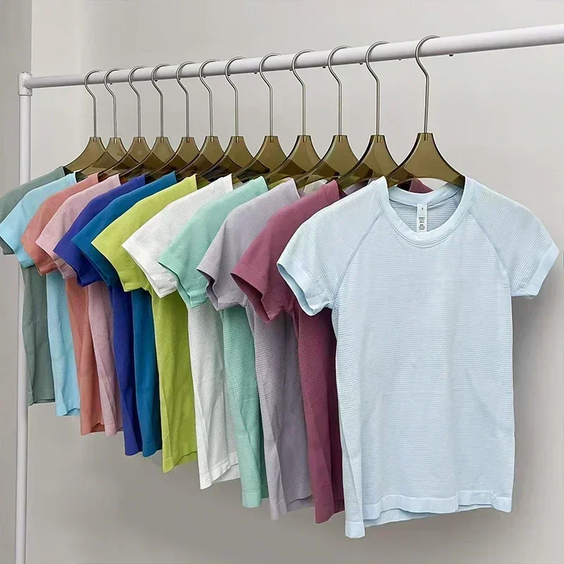 Lemon Women Swiftly Tech 2.0 Yoga sports short sleeve High Elasticity Breathable Quick Dry Gym Running Seamless Sport T-shirt