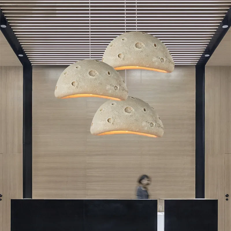 

Simple Nordic wabi-sabi LED chandelier glossy living room dining room indoor E27 light bar bedroom loft cafe chandelier