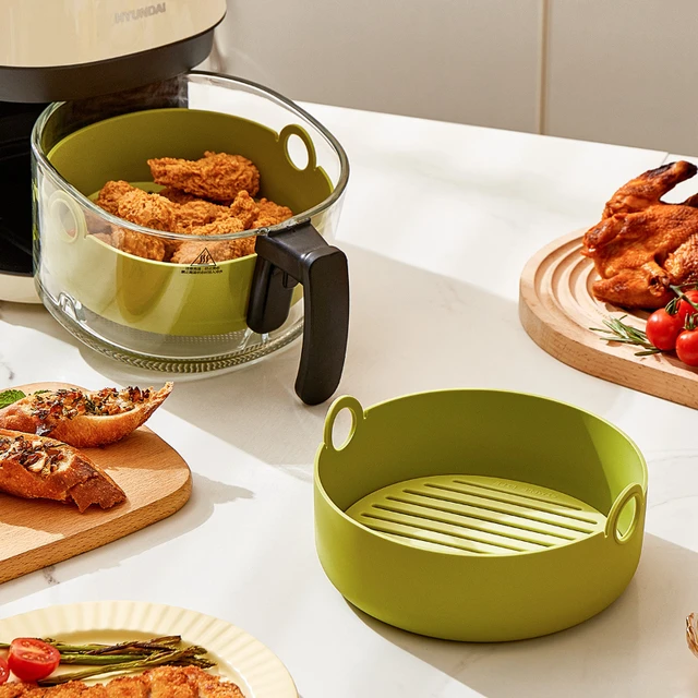 Air Fryers Oven Baking Tray Fried Chicken Basket Mat Airfryer