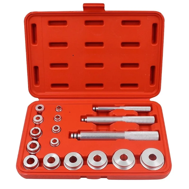 

17PCS/Set Wheel Bearing Race Seal Bush Driver Master Tool Kits Aluminum Axle Install Remove