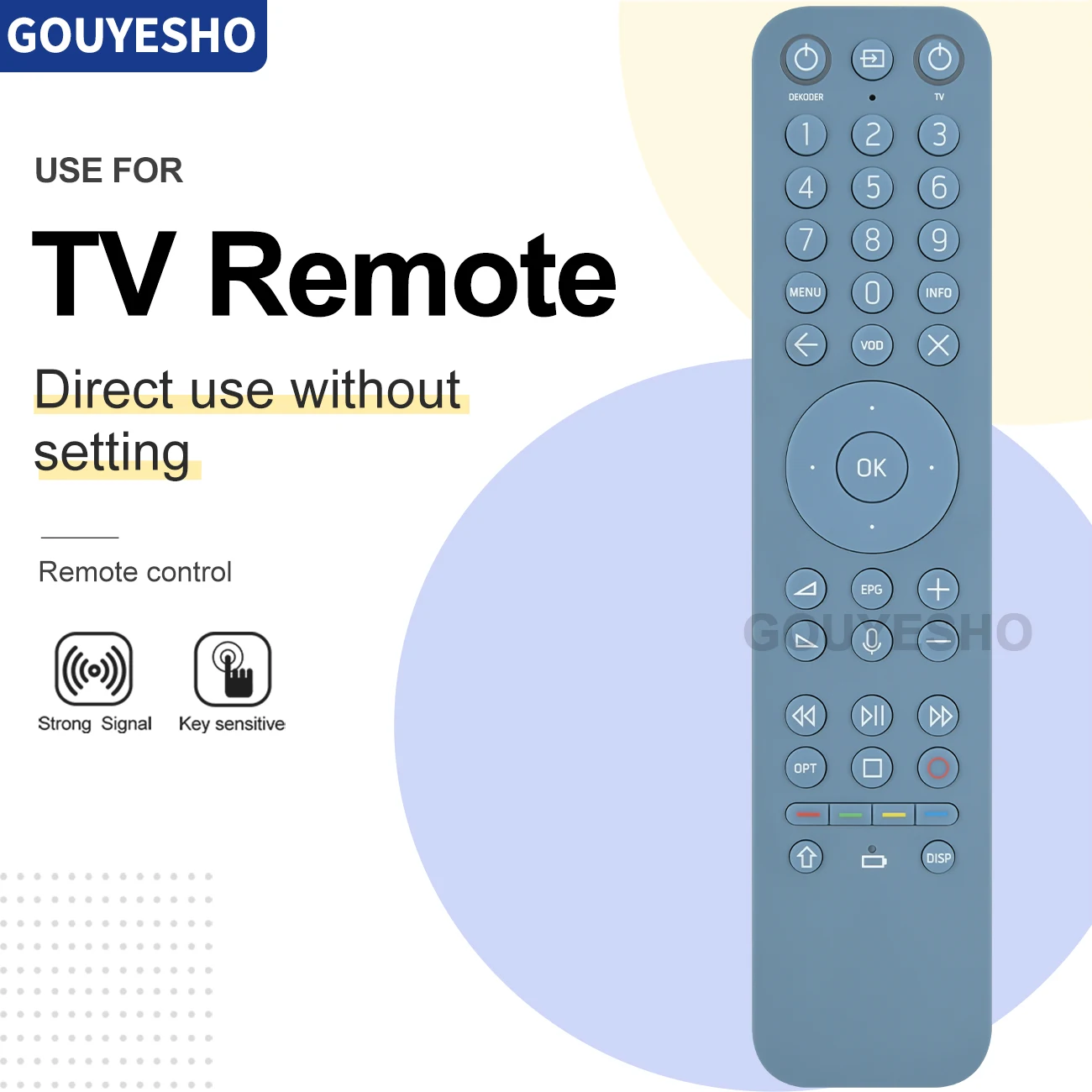 

New Remote Control RC3794102/01BR 03BR for VECTRA Dekoder 4K ADB VEC-3770CFX IPTV