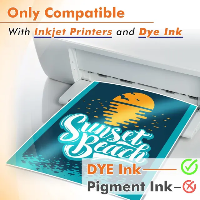 Direct Inkjet Sticker Glossy Sticker Paper Inkjet Printable Glossy Vinyl Stickers - 20 Sheets ...