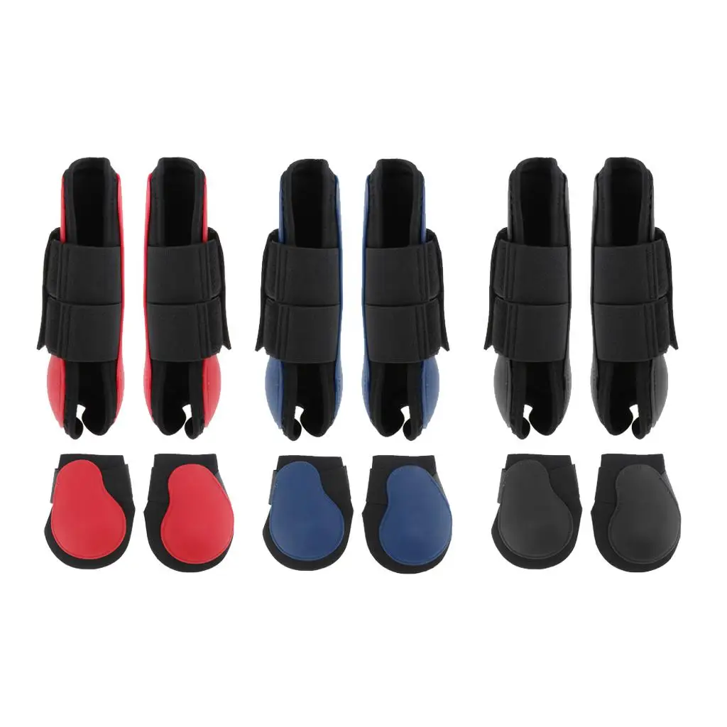 1 pair of adjustable tendon boots/ankle boots for riding training 2