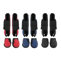1 pair of adjustable tendon boots/ankle boots for riding training 2