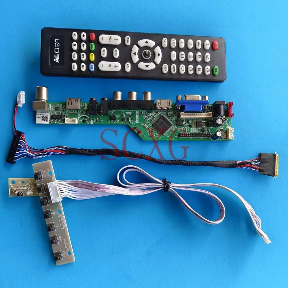 Совместимая с BT140GW01 V.5 1366 768 VGA AV USB HDMI Светодиодная панель 14 дюймов аналоговый