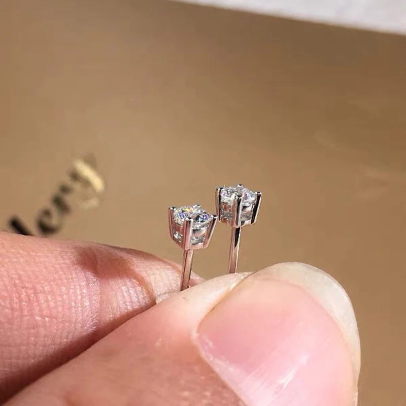 

Женские серьги-гвоздики из серебра 100% пробы, 925-1 карат