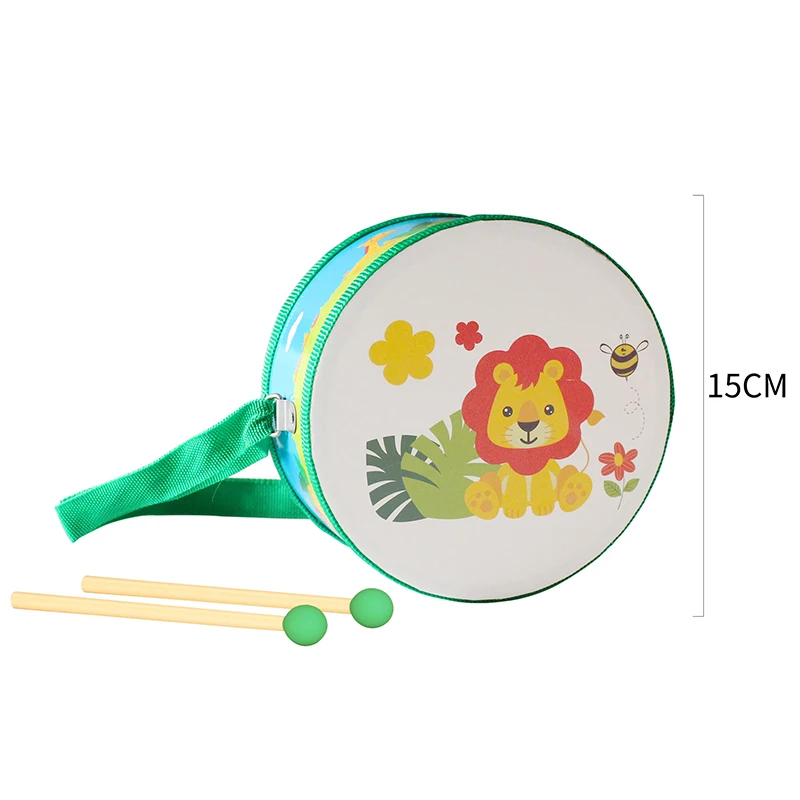 Children's Wood Drum Early Educational Percussion Musical Instrument For Children Beat Instrument Hand Drum Toys