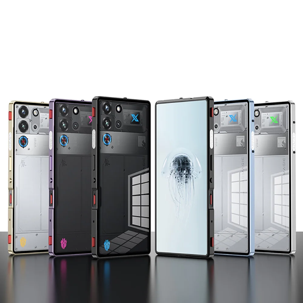 Luxury Aluminum Alloy Frame Metal Bumper Case with Clear Tempered Glass Back