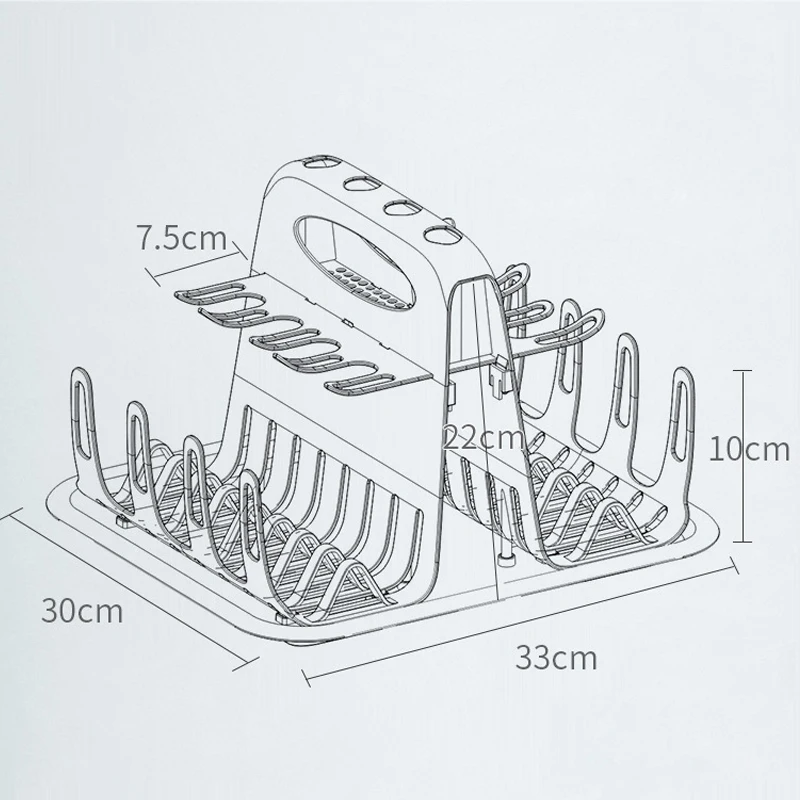 Baby Milk Bottle Drying Rack Portable Cleaning Dryer Bottle Dryer Holder for Feeding Bottles Accessories Drain Tray Water Cup