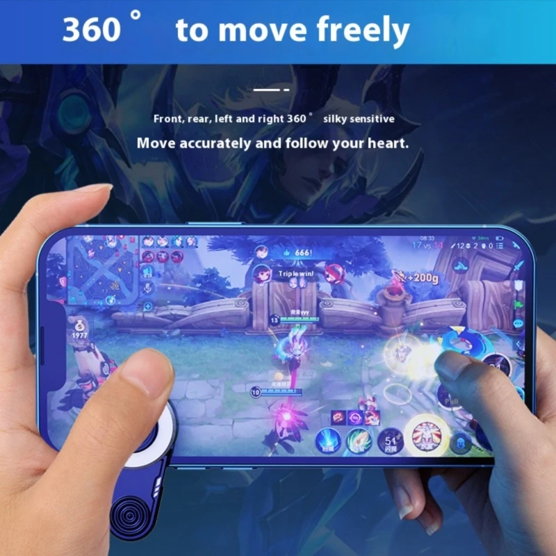 Joystick Clip-on Per Smartphone E Tablet, Compatibile Android E IPhone, Telecomando Touch Screen