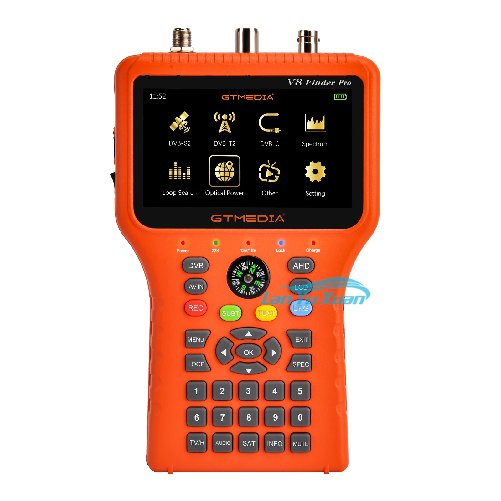 

GTmedia V8 Finder Pro DVB-S2X/S2/S/T2/T/C Combo Finder Meter H.265 AHD V8Finder DVB-S2X Satellite Finder Meter