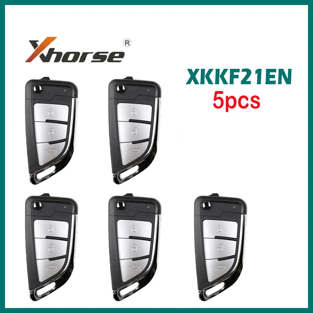 

Универсальный пульт дистанционного управления Xhorse XKKF21EN VVDI, проводной ключ с 3 кнопками, ключ для VVDI vdi2, английская версия, 5 шт.