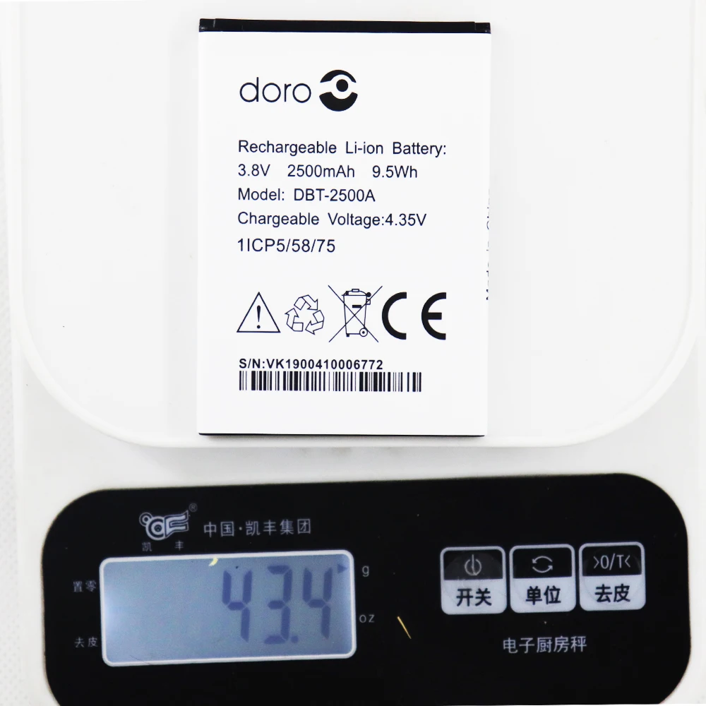 cellePhone Batterie Li-Ion compatible avec Doro PhoneEasy 500 506