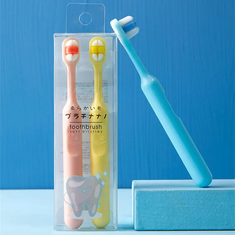 

Children Toothbrush Cute Cartoon Sucker Toothbrush Brush Oral Care Three Sided Soft Bristle Kids Toothbrush