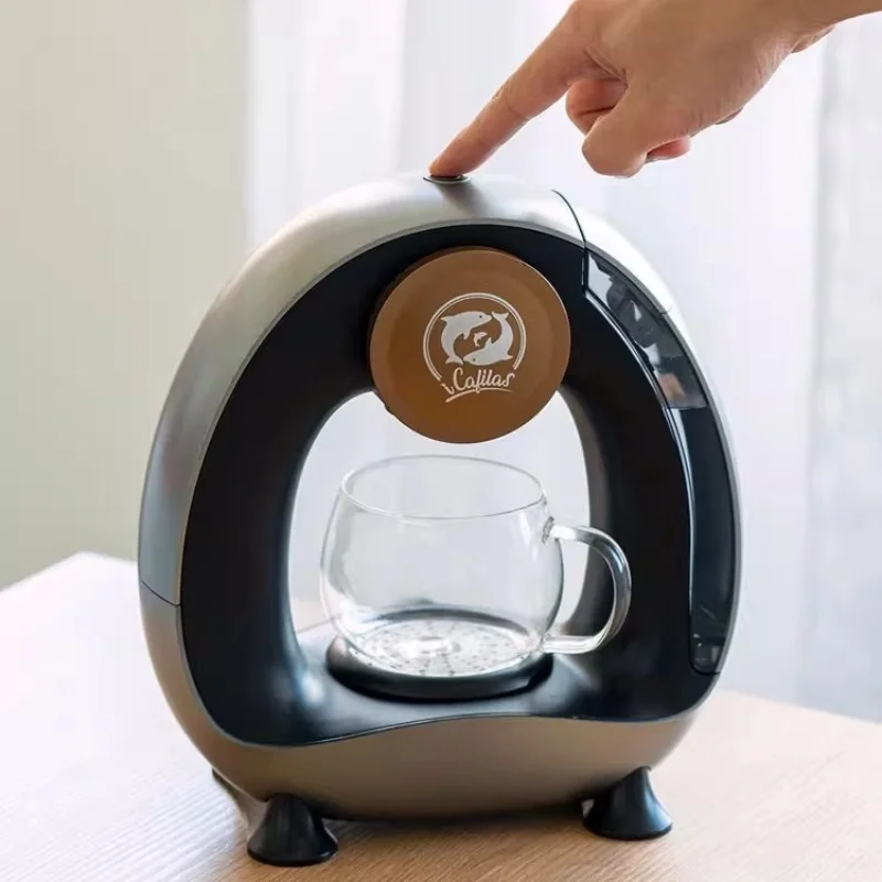 K cup Capsule Coffee Machine Household Semi-automatic Small Coffee Machine 1400W Mini American Coffee Machine 3