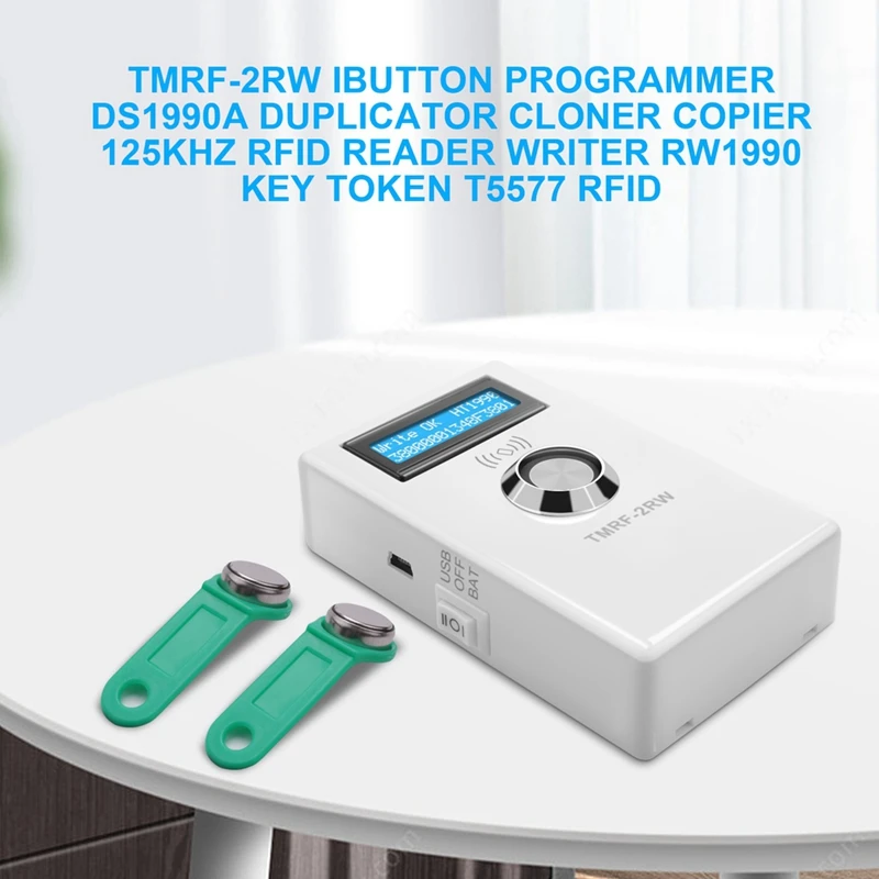 ZIZI TMRF-2RW Ibutton 프로그래머 DS1990A 복사기 Cloner 복사기 125Khz RFID 리더기 RW1990 키 T5577 RFID