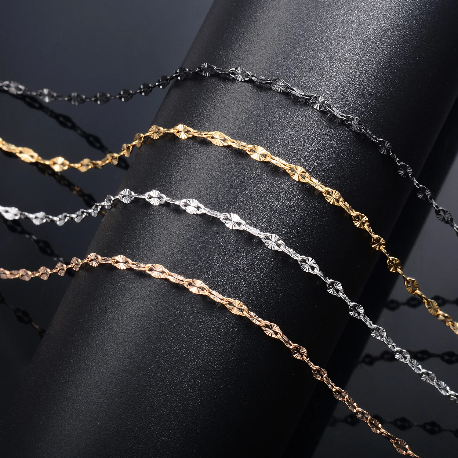 Yadreva stainless steel necklace - color comparison