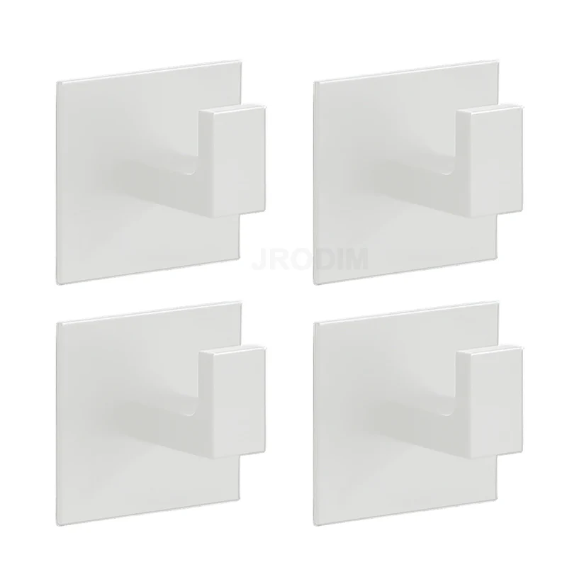 Adhesive Hooks Wall Hanger Wall Clothes Hook Towel Hook Self-Adhesive for Keys Bag Clothes Bathroom Robe Coat Towel Rack