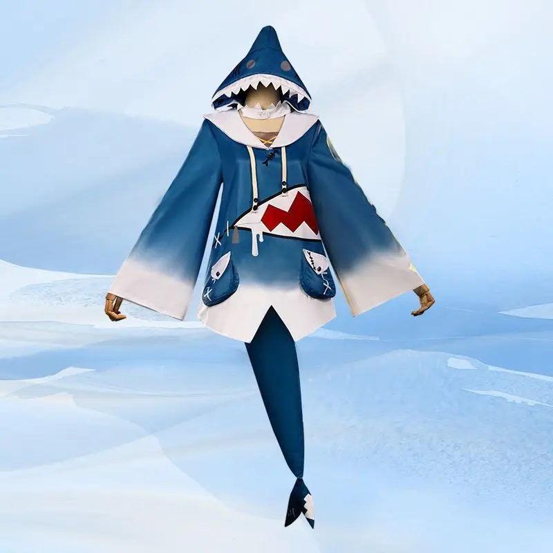 Hololive Gawr Gura Cosplay Costume ENG Shark Costume for Women