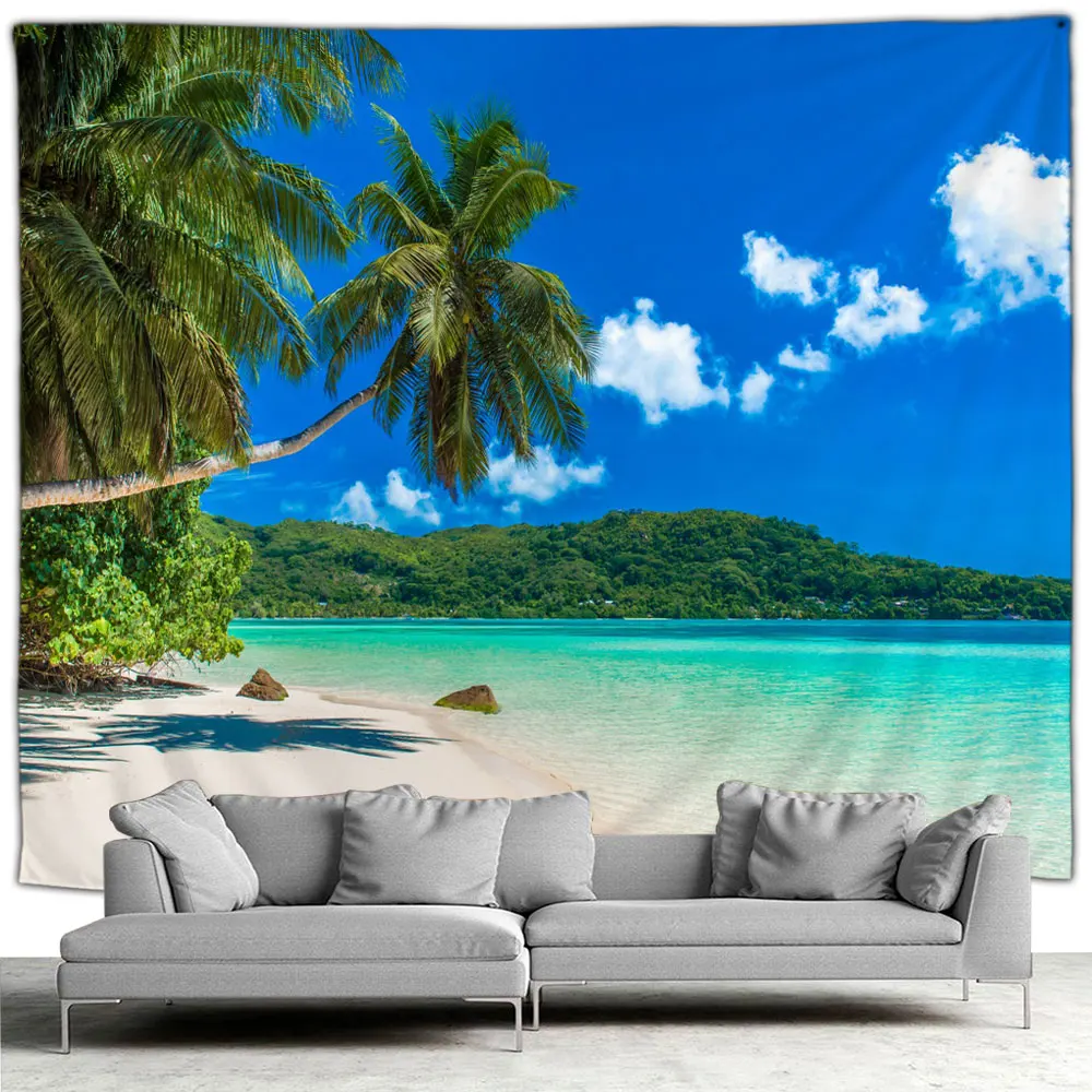 Tapisserie murale de paysages d'été 4