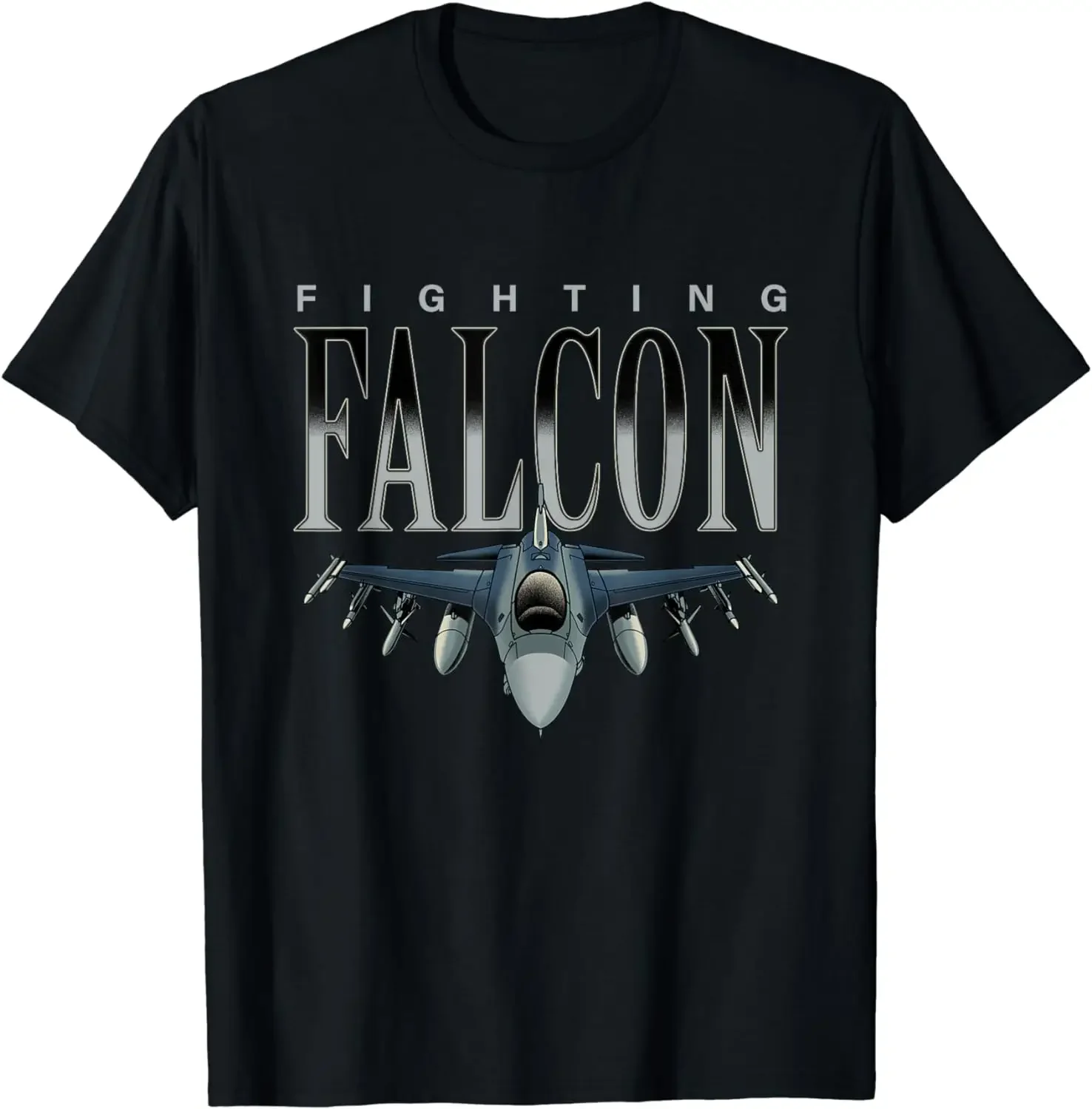 

F-16 Fighting Falcon Military Warplane Men T-Shirt Short Sleeve Casual Cotton O-Neck T Shirts