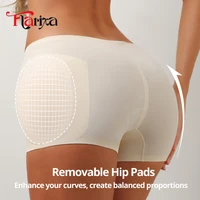 Flarixa coussinets de hanche Shapewear culottes bout à bout Shaper ventre contrôle sous-vêtements boxeurs améliorer les fesses modélisation Shorts glace soie 2