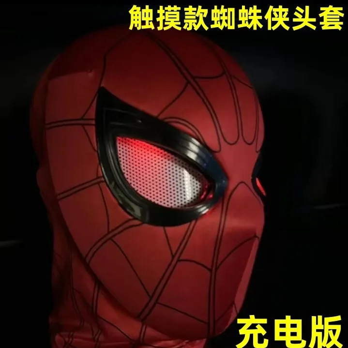 

Гарнитура Marvel Человек-паук с мигающим и светящимся прикосновением дизайн героя экспедиционная маска Хэллоуин детская игрушка косплей костюмы