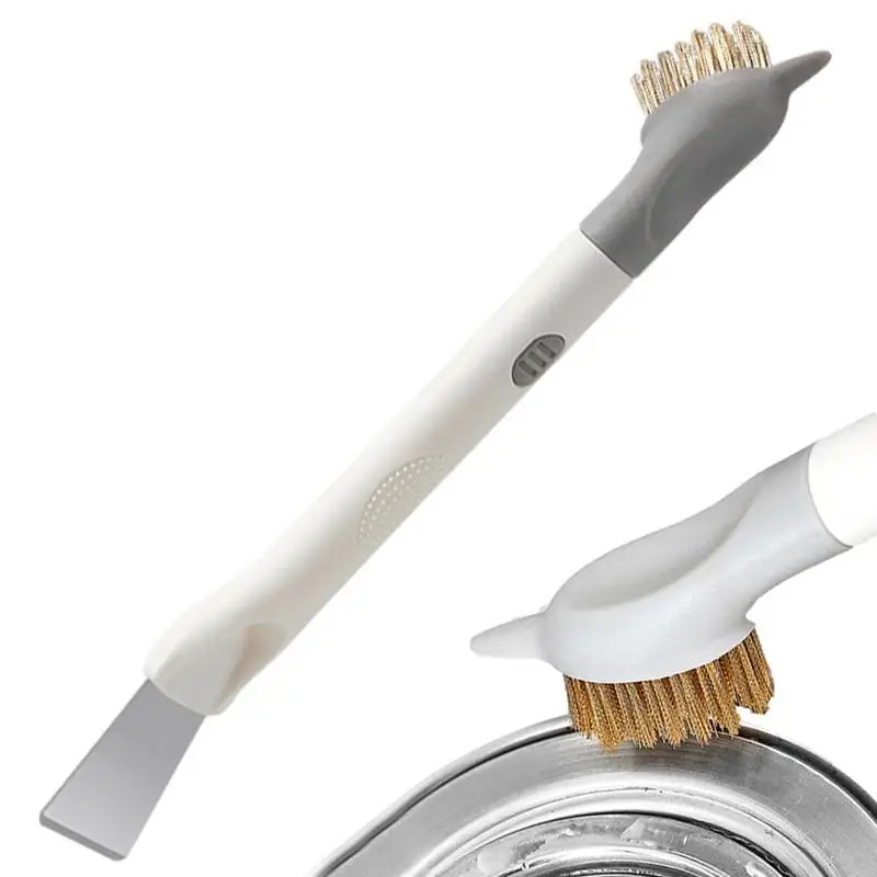 

Sink Scrub Brush Kitchen Brushes Utensils Metal Brush Scrubber With Scraper 3 In 1 Detachable Kitchen Sink Cleaning Brush For