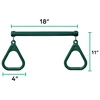 Swing Sets For Backyard-Set Includes 18Inch Trapeze Swing Bar & 48Inch Heavy Duty Chain With Locking Carabiners (Green) 6
