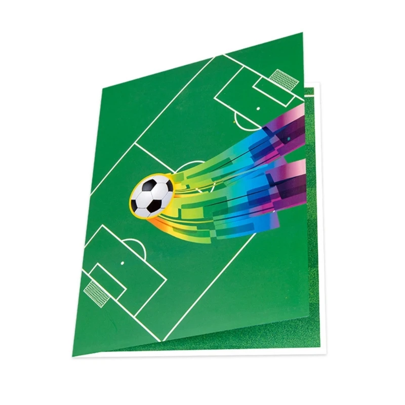 Football Handmade 3D Popup Card Popup Greeting Card Sports Card Happy Birthday Card Father Day Cards with Envelope greeting cards