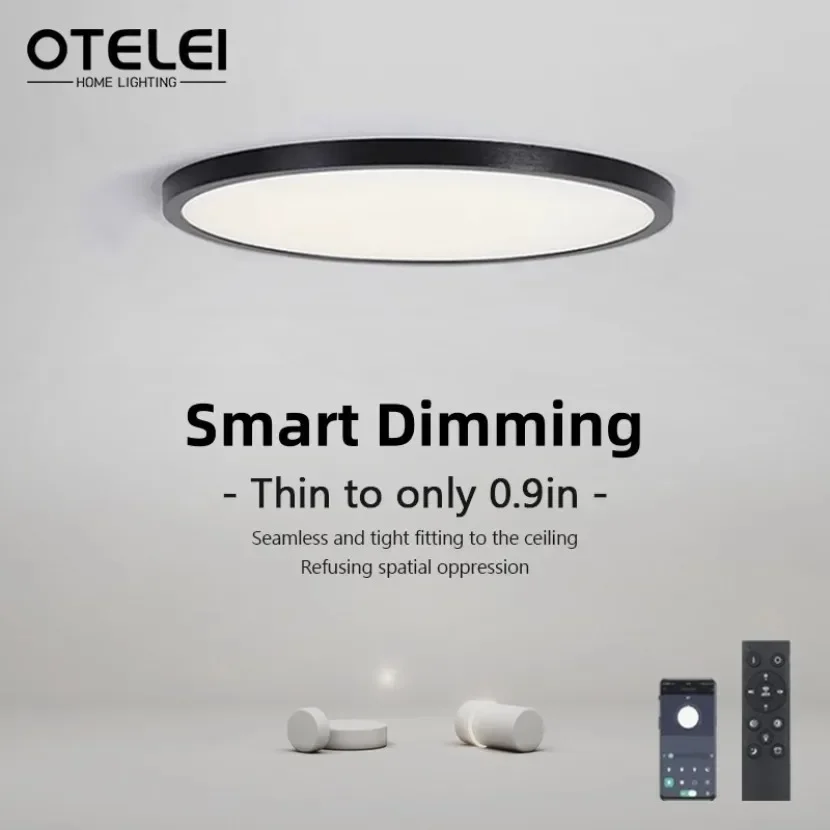 LED Ceiling Light  APP Remote Control Intelligent Modern Lighting Fixtures Bedroom Living Room Indoor Ultra-thin Ceiling Light