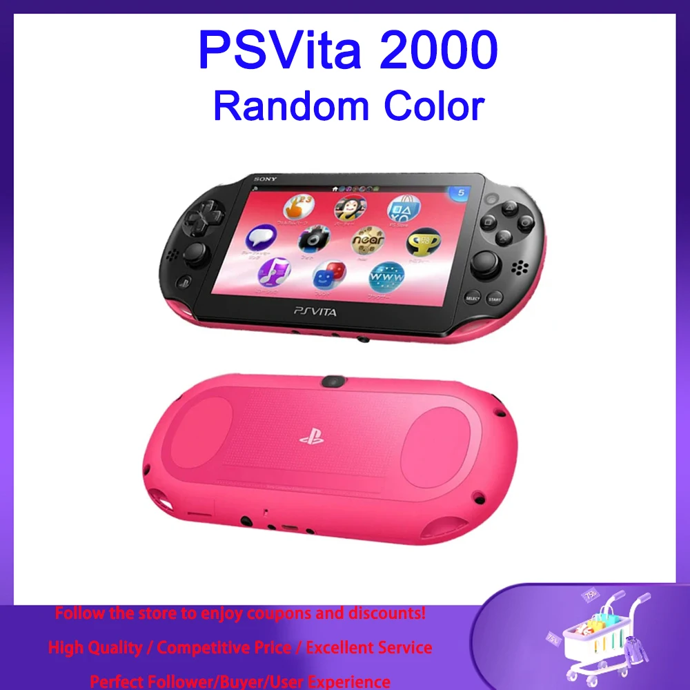 Consola de juegos portátil Retro PS VITA PSVITA1000, Original,  reacondicionada, versión 100% probada, comarca