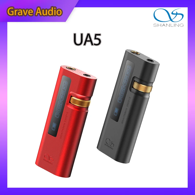 

SHANLING UA5 Decoder Headphone Amplifier Portable USB DAC AMP Dual ES9038Q2M DSD512 Type-c to 3.5/4.4mm with Dual Op Amp