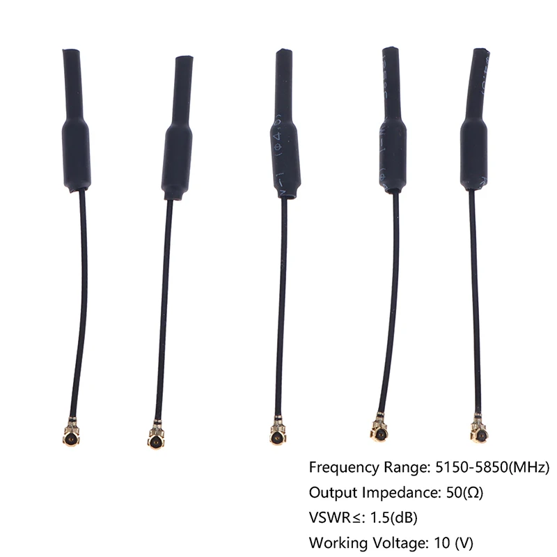 5PCS 5.8G 3DB UFL IPEX Omni Directional Brass Soft FPV Antenna For RC FPV Quadcopter Racing Freestyle Drones DIY Parts 5