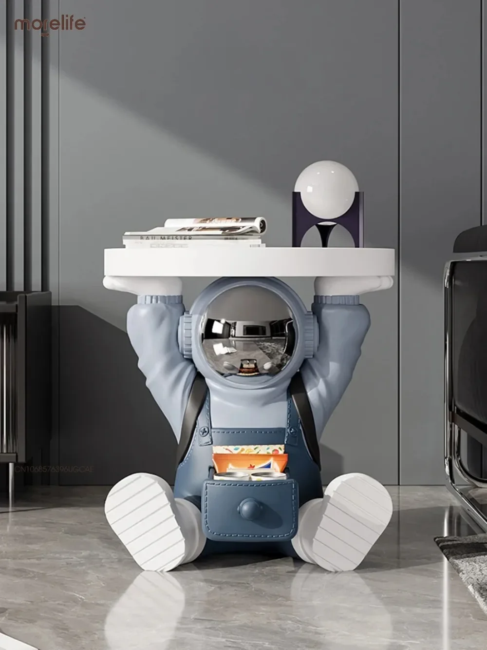 

Nordic Large Room Decor Astronaut Coffee Table Living Room Furniture Sofa Tea Table Cartoon Figure Styling Bedroom Bedside Table