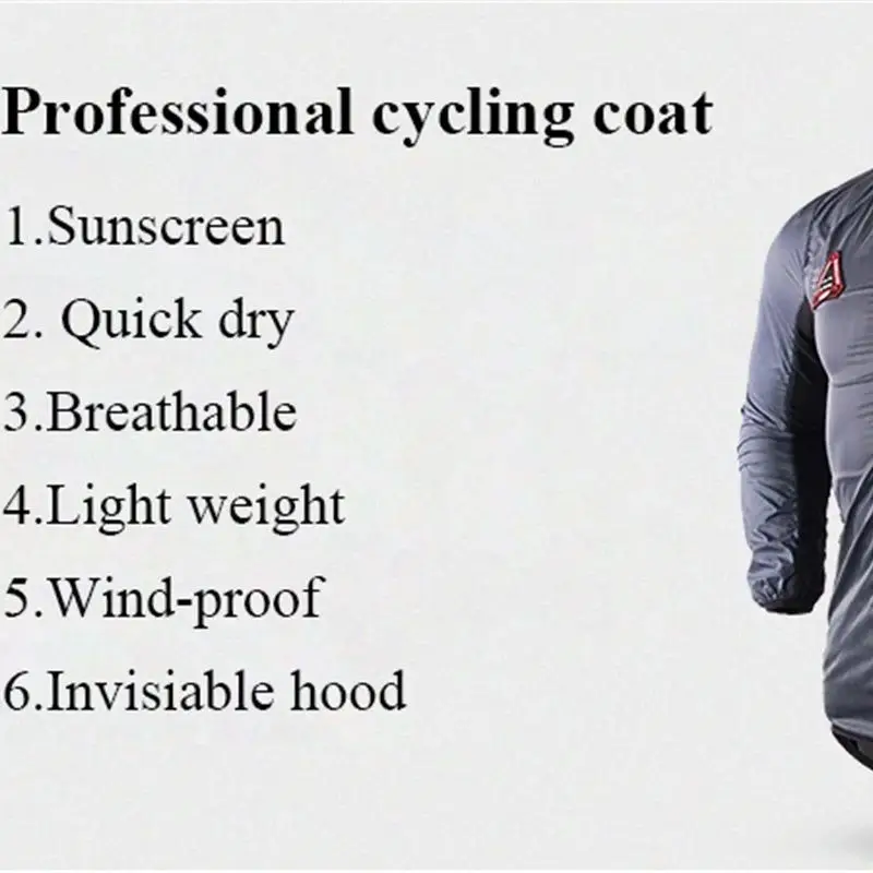 Ultra-light Hooded Bicycle Jacket Bike Windproof Coat Road MTB Aero Cycling Wind Coat Men Clothing Quick Dry Jersey Thin Jackets