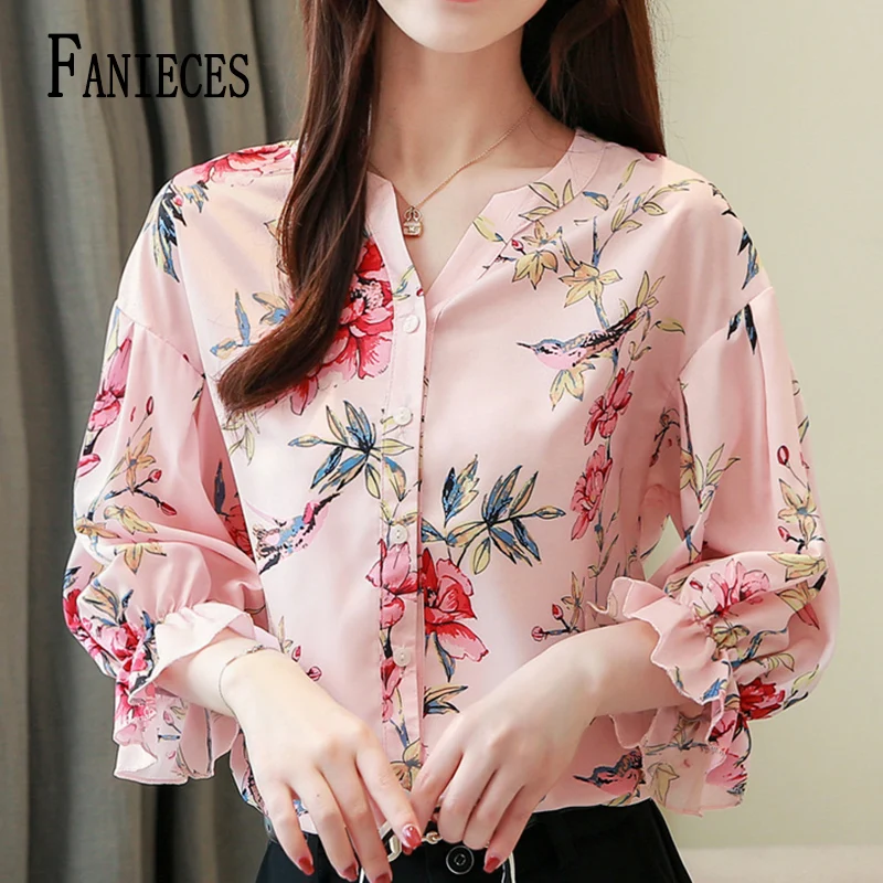 

FANIECES قمصان وبلوزات camisas Elegant Pink Shirt for Women Fashion Temperament Blouse Short Sleeve Shirts Tees New Casual Tops